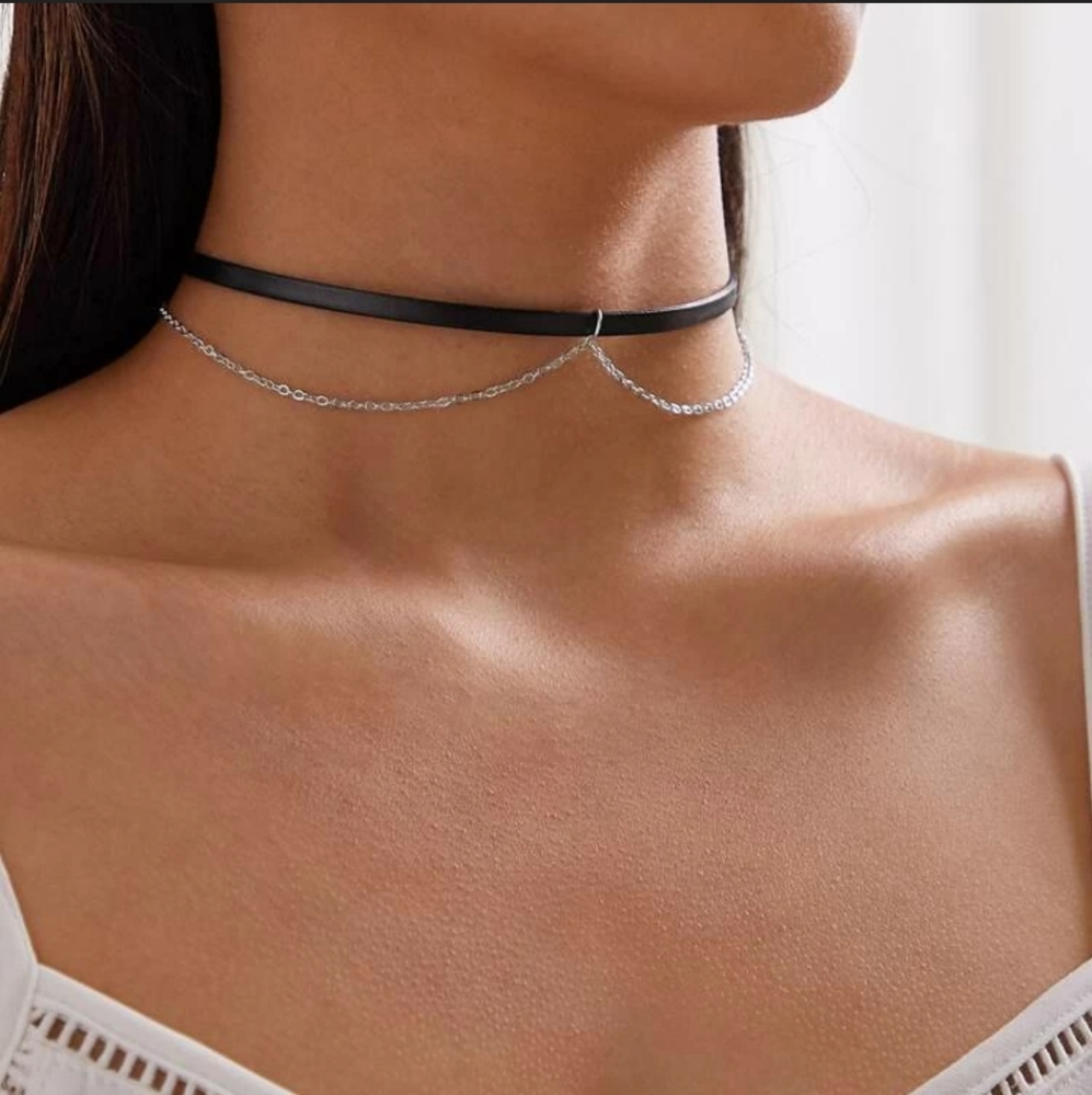 🖤 NEW! BLACK LAYERED CHOKER
